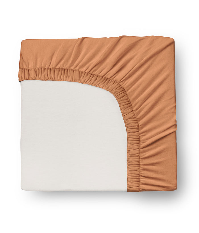 HushDry™ 2-in-1 Waterproof Fitted Cot Bed Sheet Viscose from Bamboo Hazel