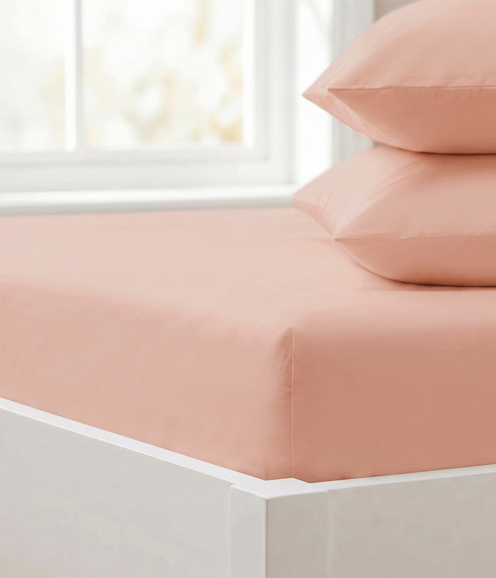 HushDry™ 2-in-1 Waterproof Fitted Double Sheet Viscose from Bamboo Blush