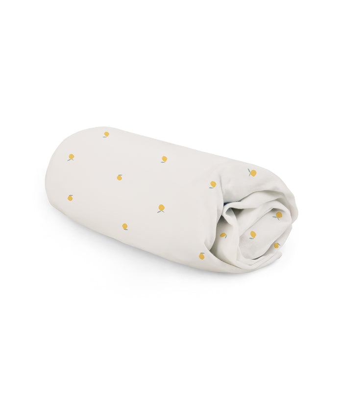 HushDry™ 2-in-1 Waterproof Fitted Double Sheet Viscose from Bamboo Cream Lemons