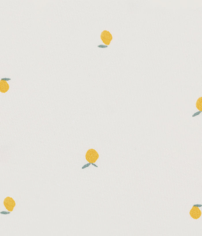 HushDry™ 2-in-1 Waterproof Fitted Side Sleeper Sheet Viscose from Bamboo Cream Lemons
