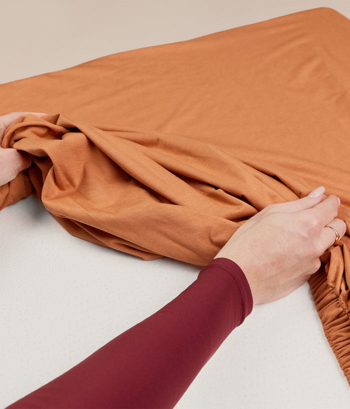 HushDry™ 2-in-1 Waterproof Fitted Single Sheet Viscose from Bamboo Hazel