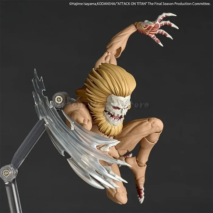 In Stock KAIYODO Amazing Yamaguchi Revoltech Attack on Titan Jaw Titan Action Figure Toy Model Gift