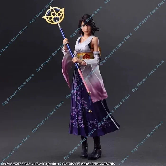 In Stock Play Arts Kai Yuna 2.0 & Tifa Final Fantasy X Action Figures