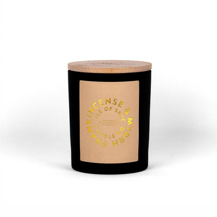 Frankincense & Myrrh Black Candle 9.5cm x 8cm x 8cm