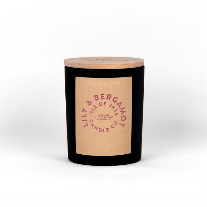 Lily & Bergamot Natural Wax Candle 9.5cm x 8cm x 8cm