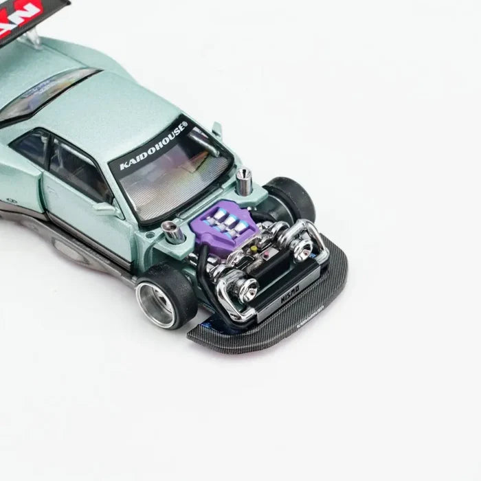 Kaido House + MINIGT 1:64 Silvia S13-R KAIDO WORKS V1 Diecast Model Car