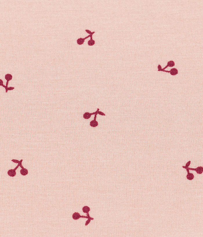 Kids Pyjama Set Long Sleeve Viscose from Bamboo Blush Cherries