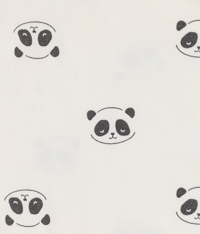 Kids Pyjama Set Long Sleeve Viscose from Bamboo Cream Sleepy Pandas