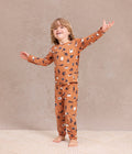 Kids Pyjama Set Long Sleeve Viscose from Bamboo Hazel Black Cat Moods