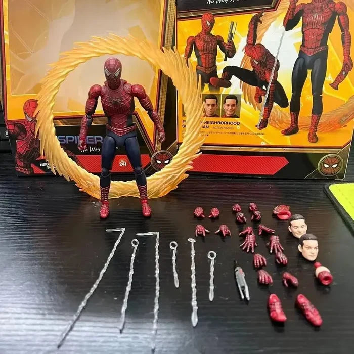 Ko Mafex241 Action Figure - Tobey Maguire Version No Way Home Desktop Decoration Collectible Toy For Fans