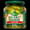 Kuhne Gourmet Gherkins With Chilli 530g