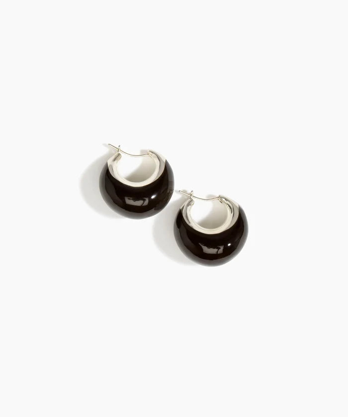 Large Crescent Earrings by Dinosaur Designs - Cocoa