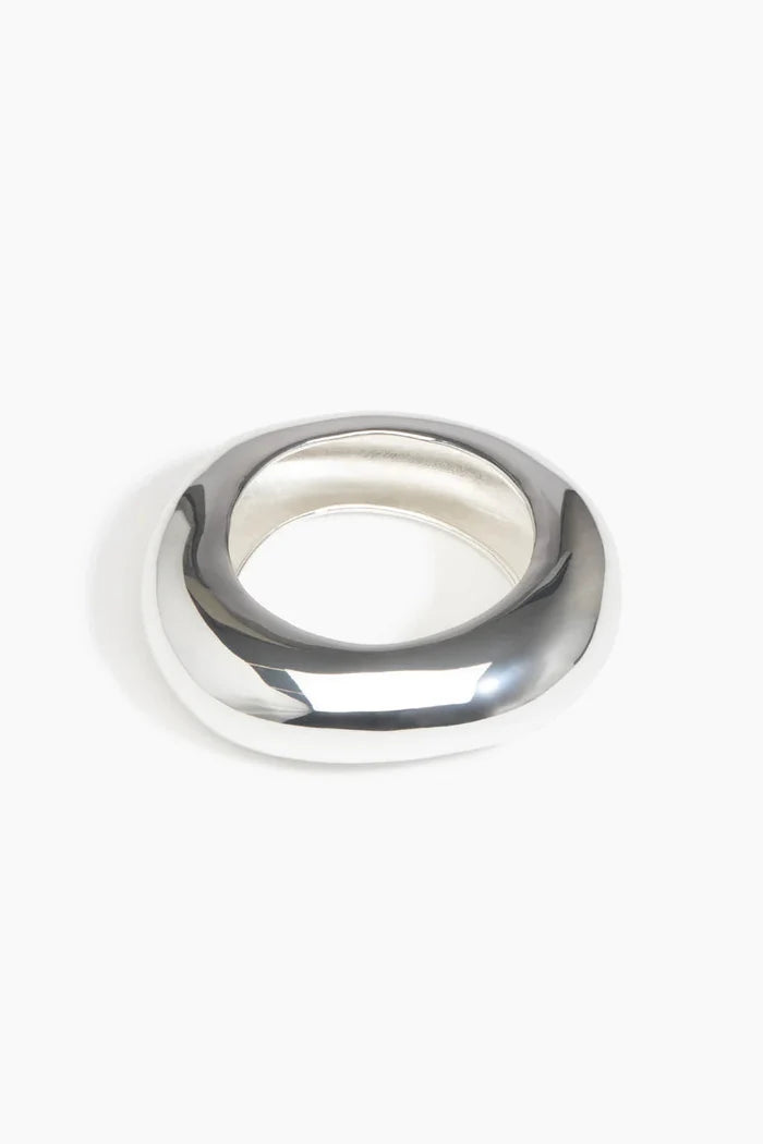 Large Drift Bangle by Dinosaur Designs - Silver