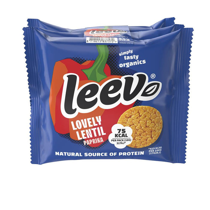 Leev Bio Lentilcakes Paprika portions 54g