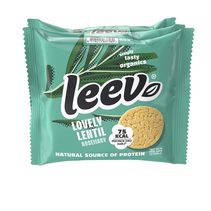 Leev Bio Lentilcakes Rosemary Portions 54g