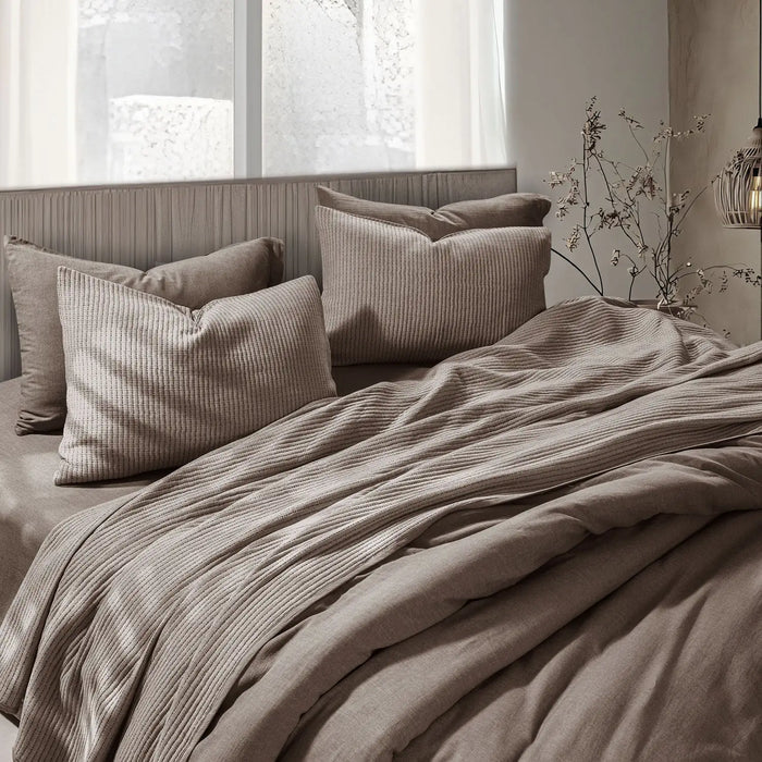 Brown / 3Pc Bed Spread Set