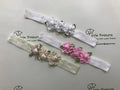 Little Possums 3 Satin Roses Headband