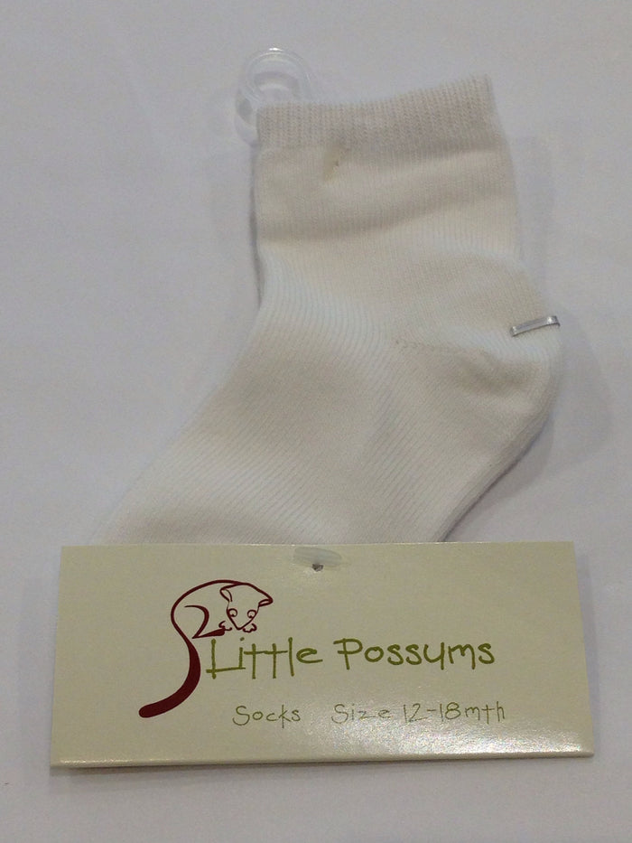 Little Possums Plain Socks - Sweet Thing Baby & Childrens Wear