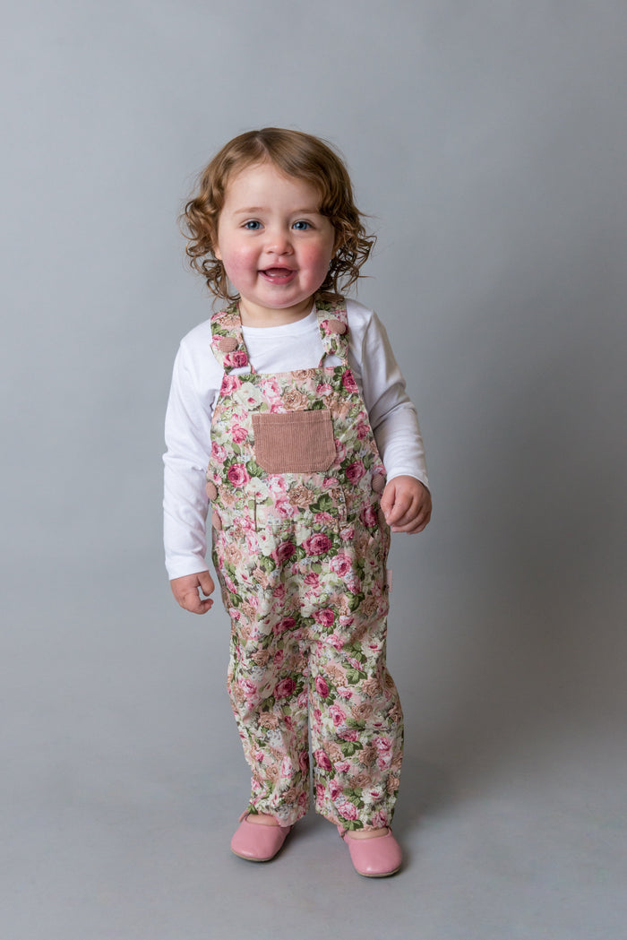 Love Henry Baby Girls Layla Dungaree - Floral