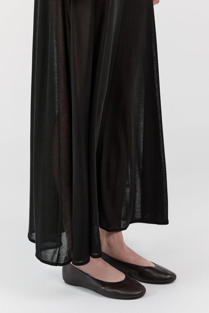 Low Scoop Ballet Flat - Coffee