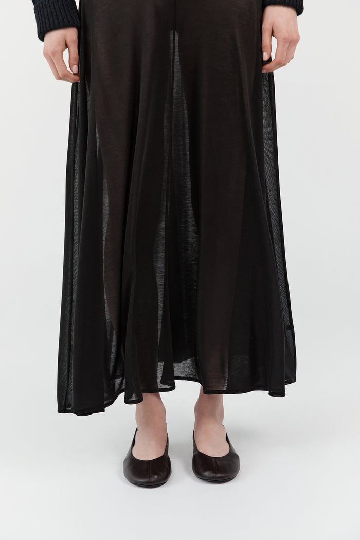 Low Scoop Ballet Flat - Coffee
