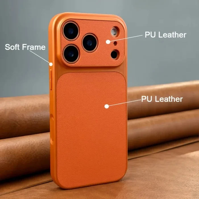 Luxurious New Orange Retro Phone Case For iPhone 18 17Air 16 15 14 17Pro 17Promax Soft-sided Hard Case