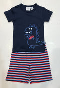 Marquise Dinosaur PJ's- Navy/Multi