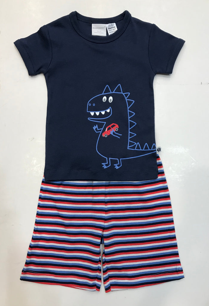 Marquise Dinosaur PJ's- Navy/Multi