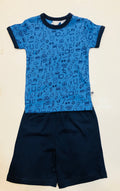 Marquise Fun Print PJ's- Blue