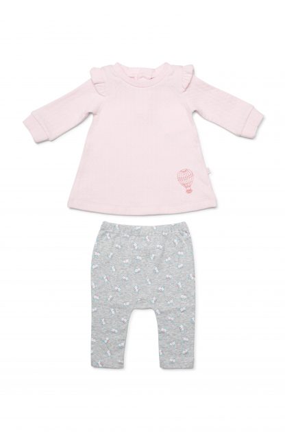 Marquise Girls Dress & Leggings-Pink & Floral