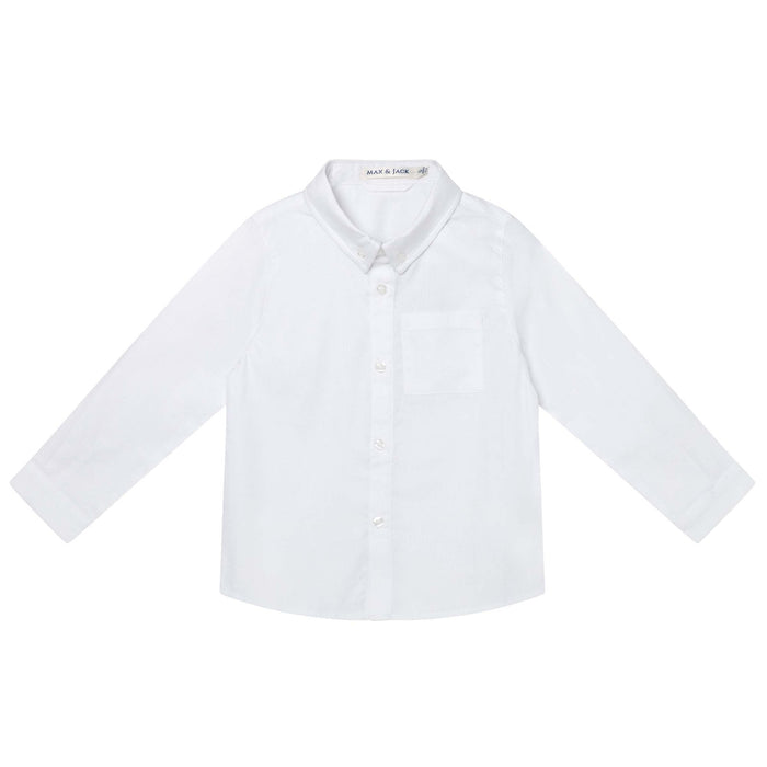 Max & Jack Jackson Formal L/S Shirt in White (Size 1-7)