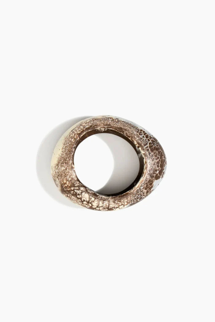 Medium Rock Bangle by Dinosaur Designs - Cappuccino