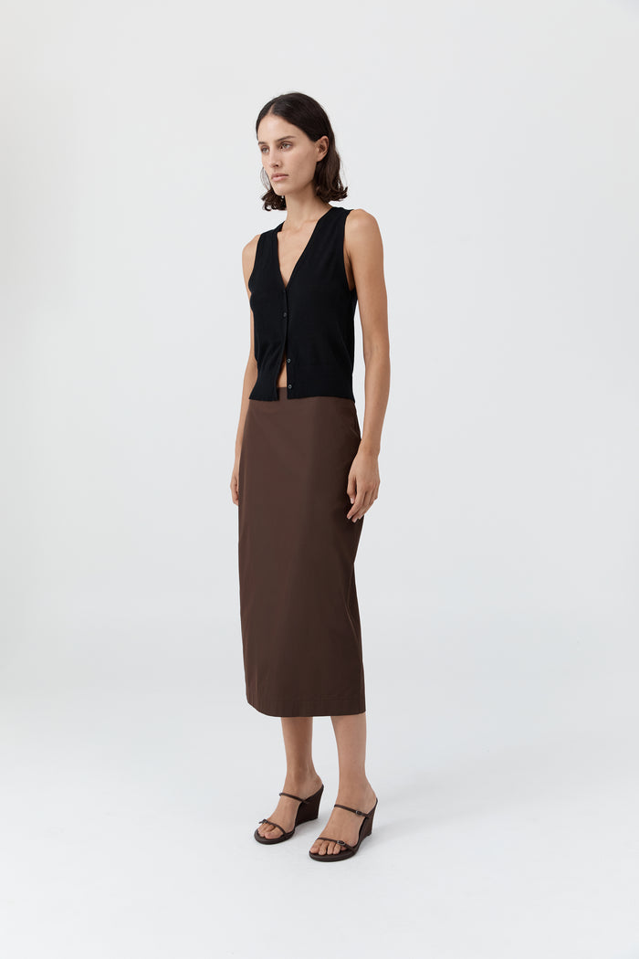 Merino Wool Oupa Vest - Black
