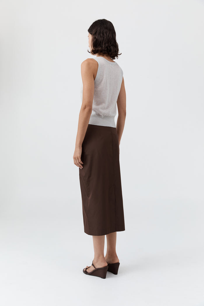 Merino Wool Oupa Vest - Light Grey Marle