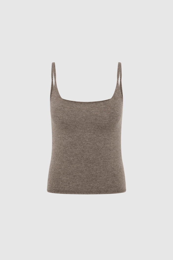 Merino Wool Slim Tank - Vapor