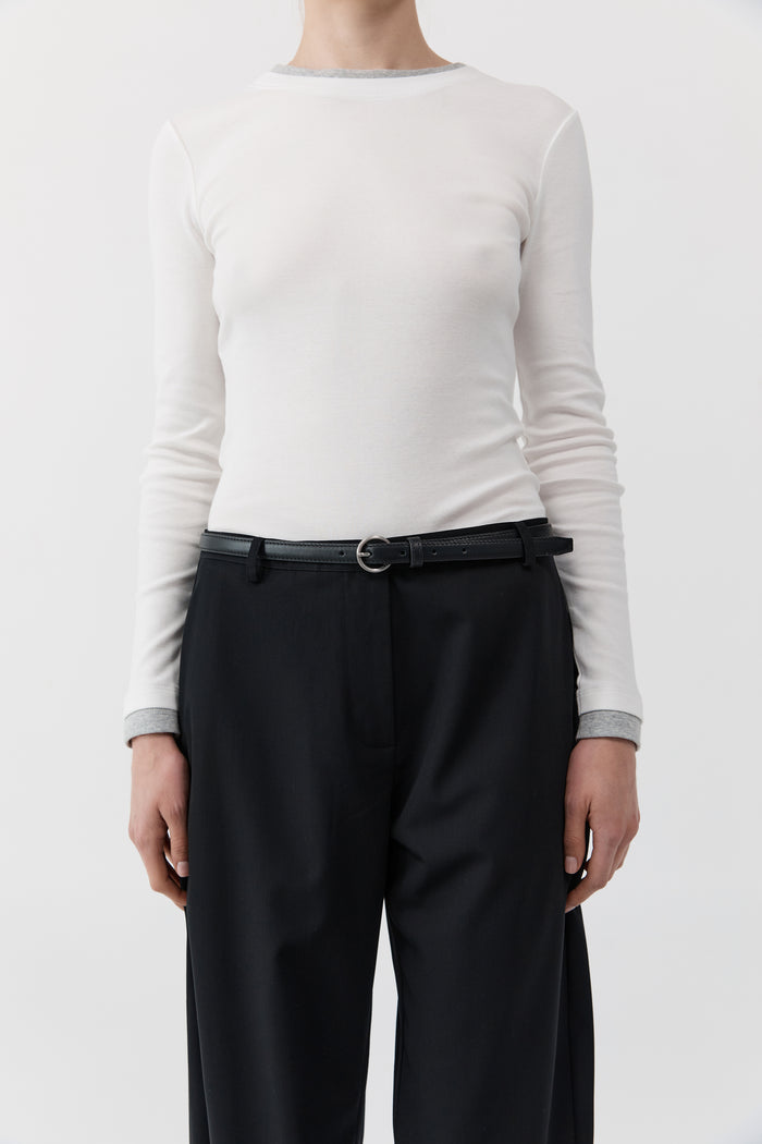 Minimal Slim Belt - Black