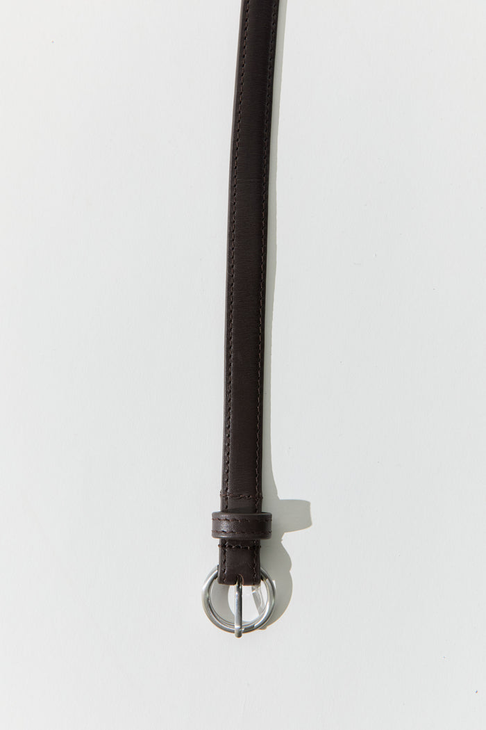 Minimal Slim Belt - Coffee