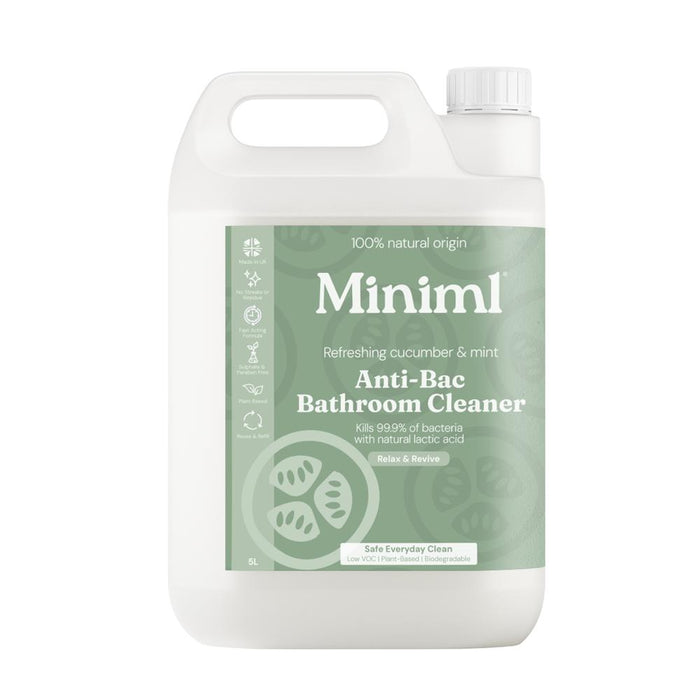 Anti Bac Bathroom Cleaner Cucumber + Mint 5L refill