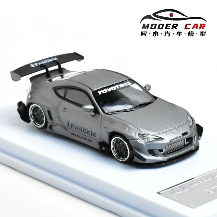 MJ 1:64 Toyota GT86 v3 Pandem Die Casting Alloy Car Model Desktop Ornament Collection Souvenir Male Gift.