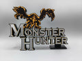 Monster Hunter Logo 3D Font, Standee, Nameplate, Logo, Ornament