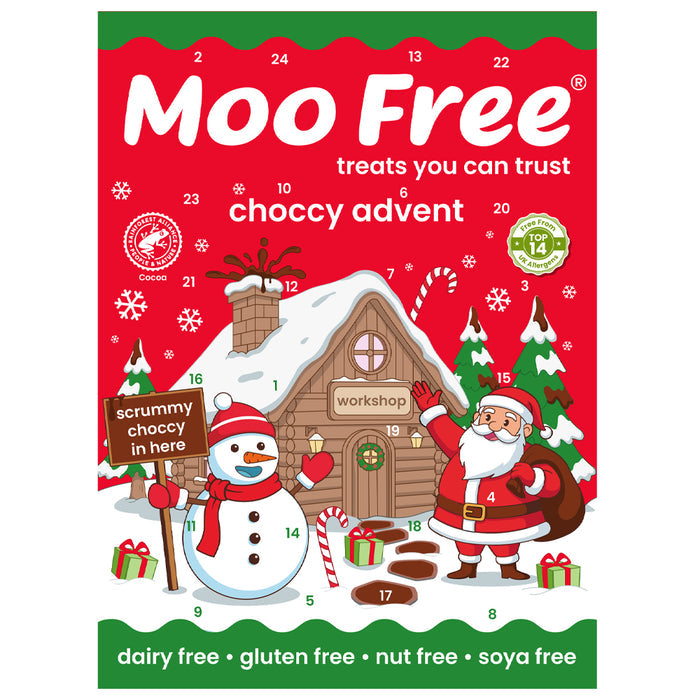 Moo Free Choccy Advent Calendar 70g