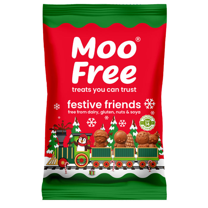 Moo Free Festive Friends - Chocolate Shapes 35g