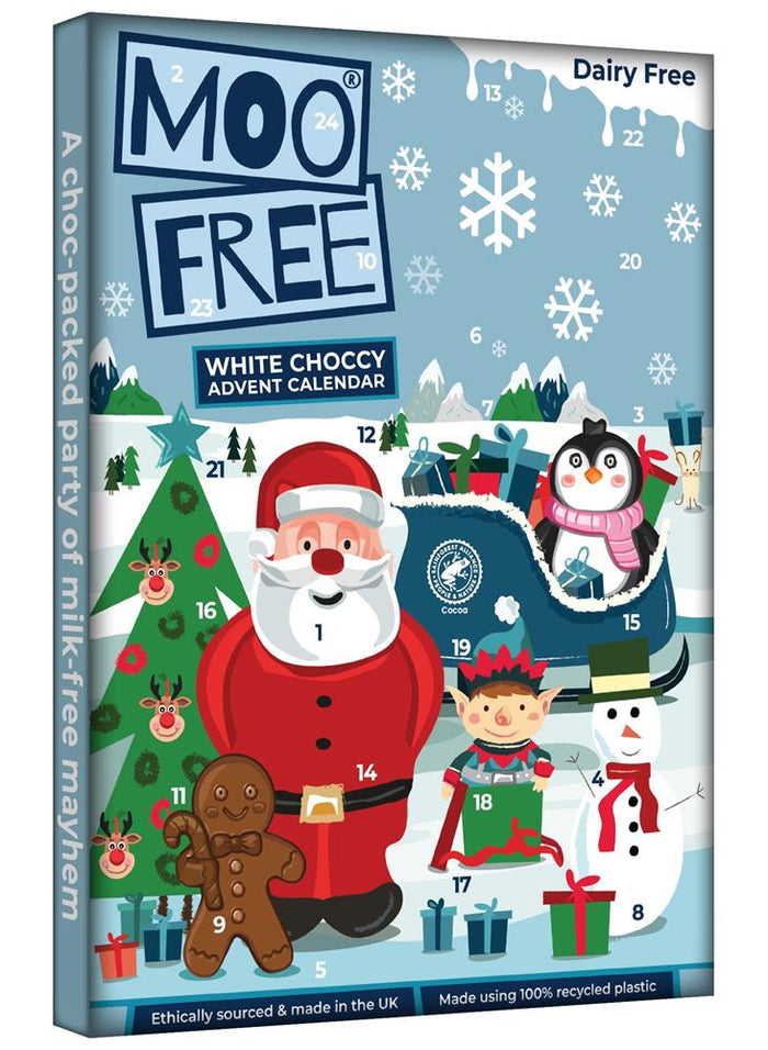 Moo Free White Advent Calendar 70g
