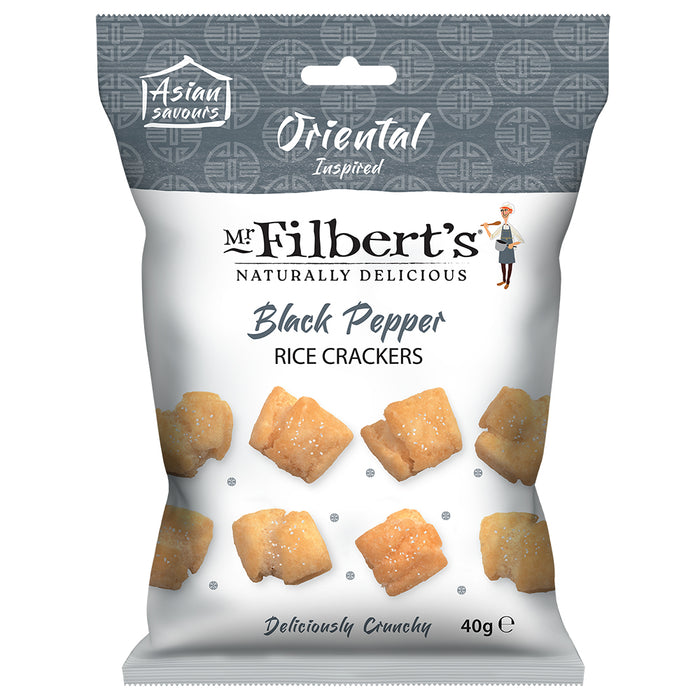 Mr Filberts Oriental Black Pepper Rice Crackers 40g