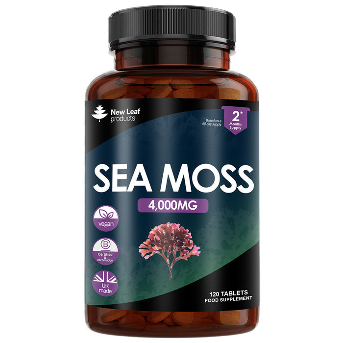 Sea Moss Tablets 120 Vegan 4000mg 120 Tablets