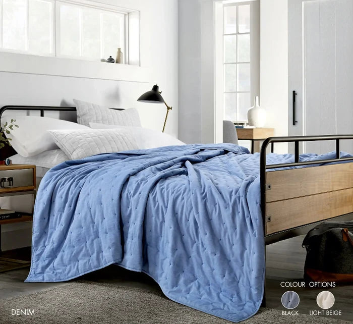 New York Quilt - Denim