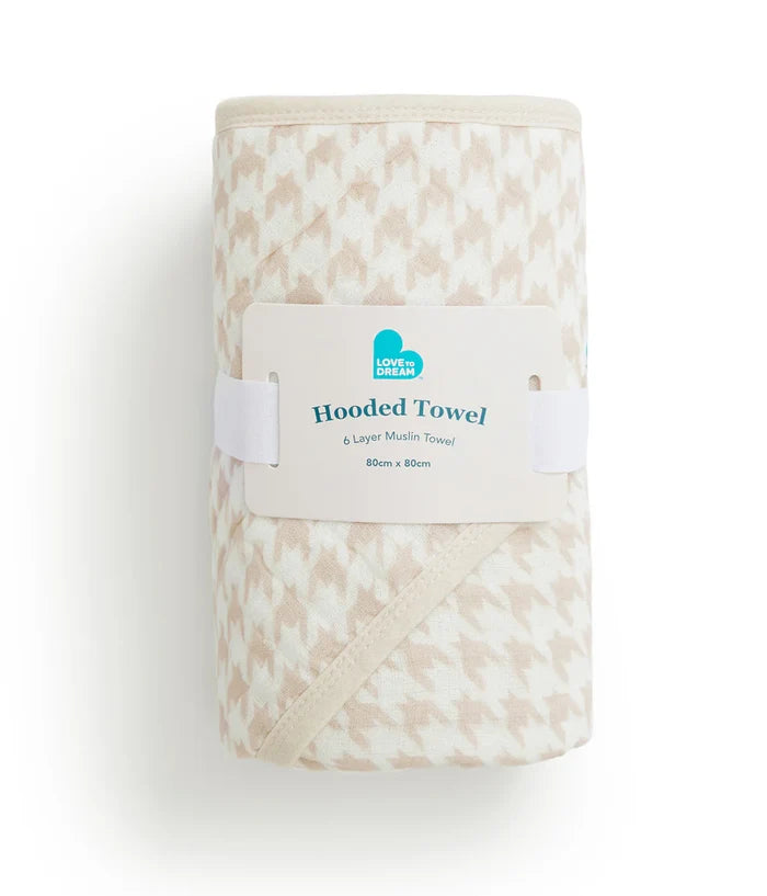 Newborn Gift Bundle 1.0 TOG | Swaddle Up, Towel, Wash Cloth | Houndstooth
