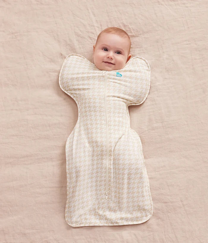 Newborn Starter Gift Bundle 1.0 TOG | Swaddle Up, Towel, Wash Cloth, Burp Cloths, Bibs | Houndstooth