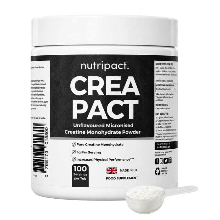 Micronised Creatine Monohydrate Powder (Unflavoured 500g)