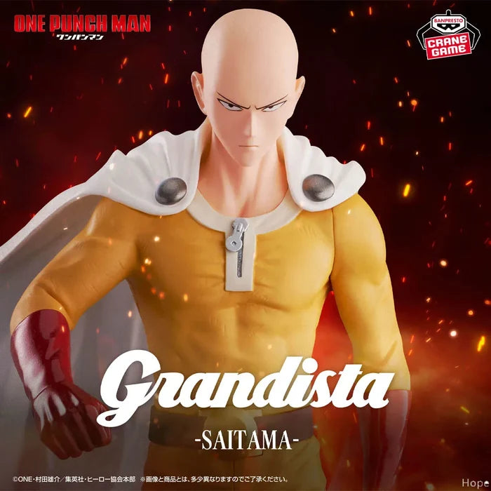 Officially Licensed BANPRESTO Grandista Saitama Figure Anime Model One Punch Man Figure Toy